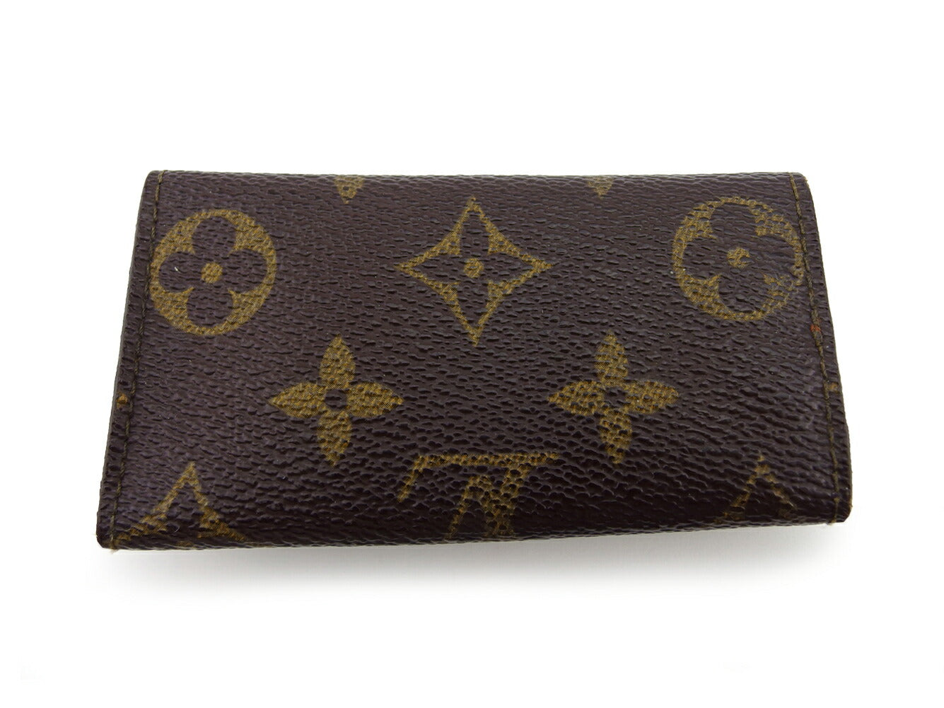 LOUIS VUITTON Key case Key holder M62631 Brown beige gold Multicles4