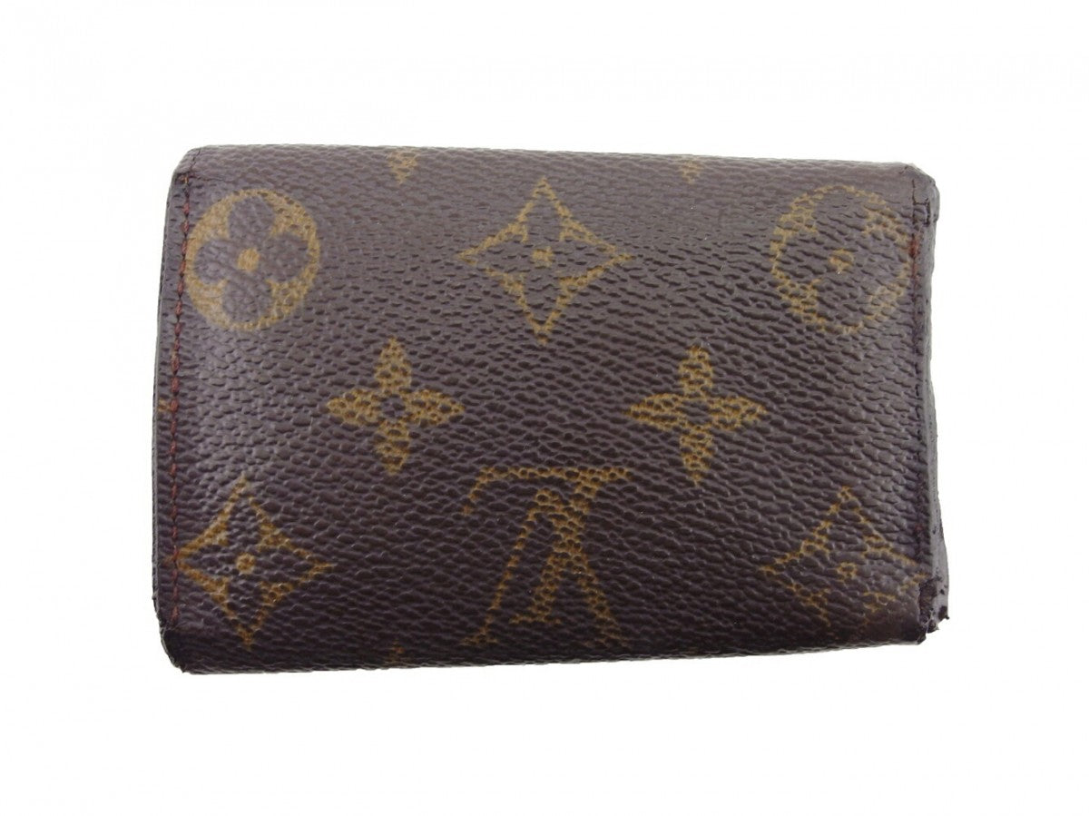 LOUIS VUITTON Key case Key holder M62630 Brown beige gold Multicles6
