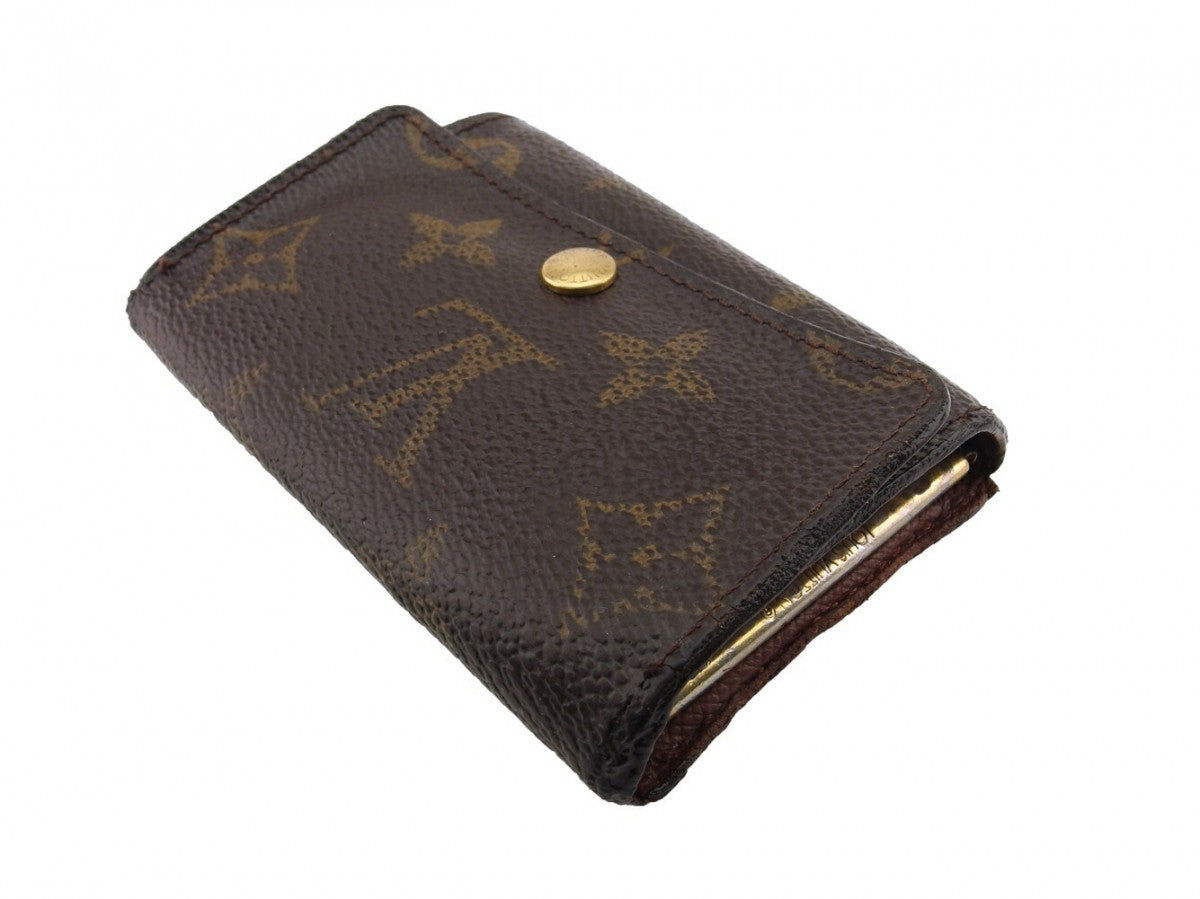 LOUIS VUITTON Key case Key holder M62630 Brown beige gold Multicles6