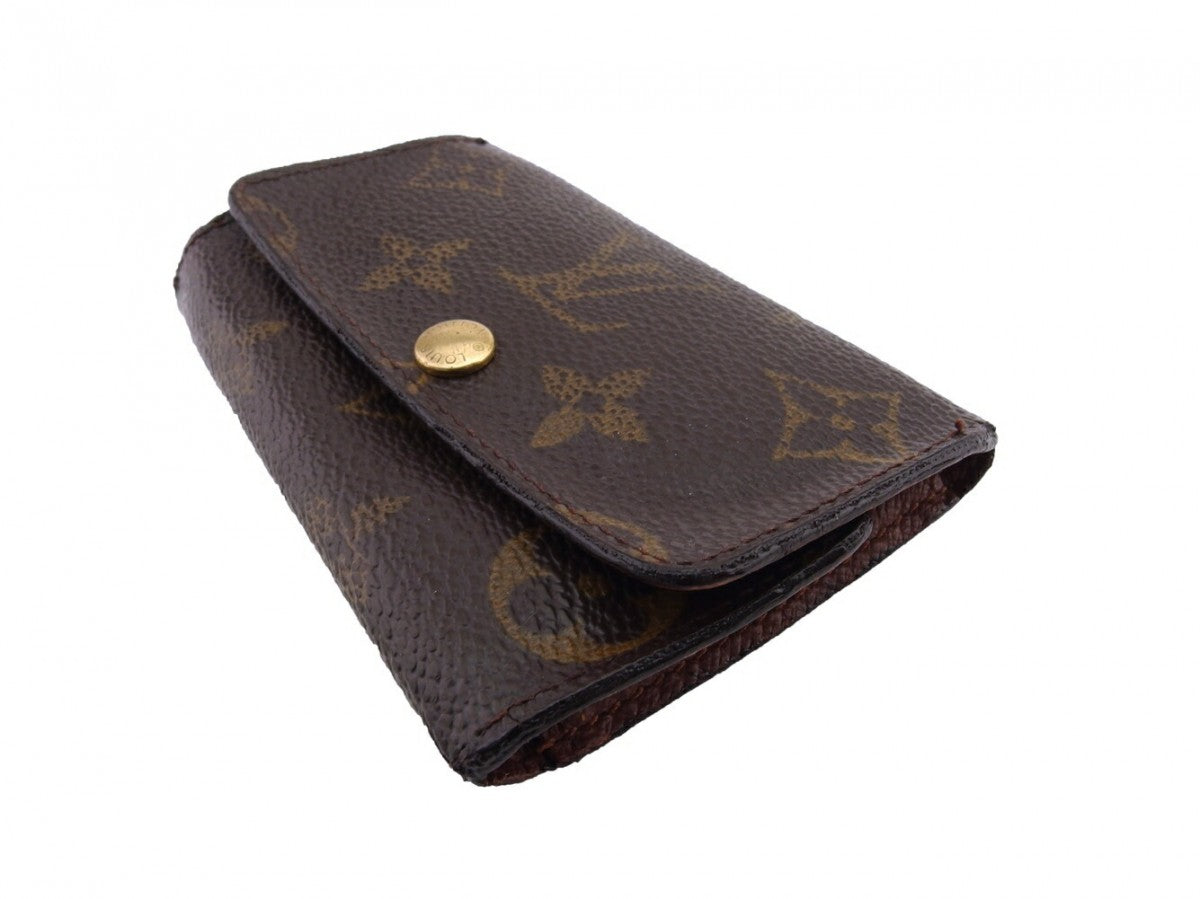 LOUIS VUITTON Key case Key holder M62630 Brown beige gold Multicles6