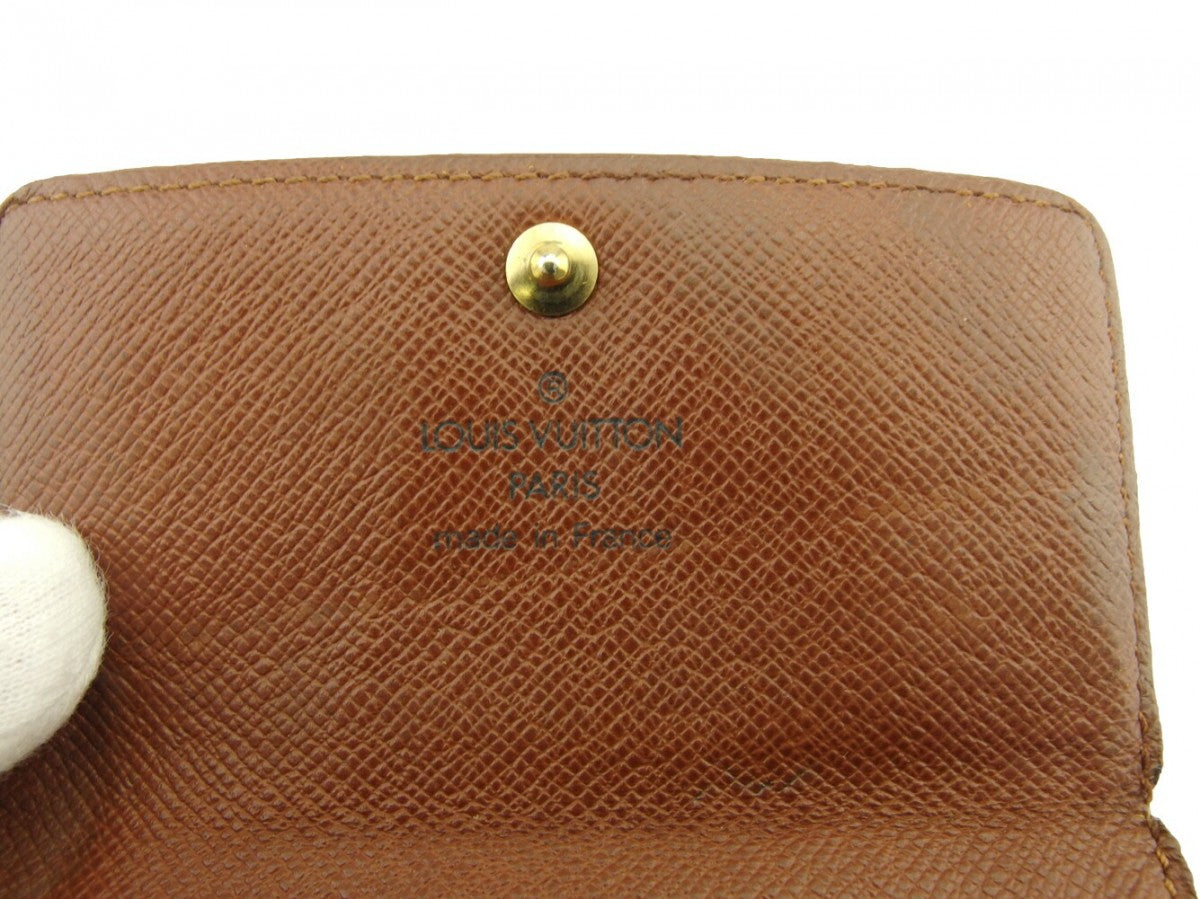 LOUIS VUITTON Key case Key holder M62630 Brown beige gold Multicles6