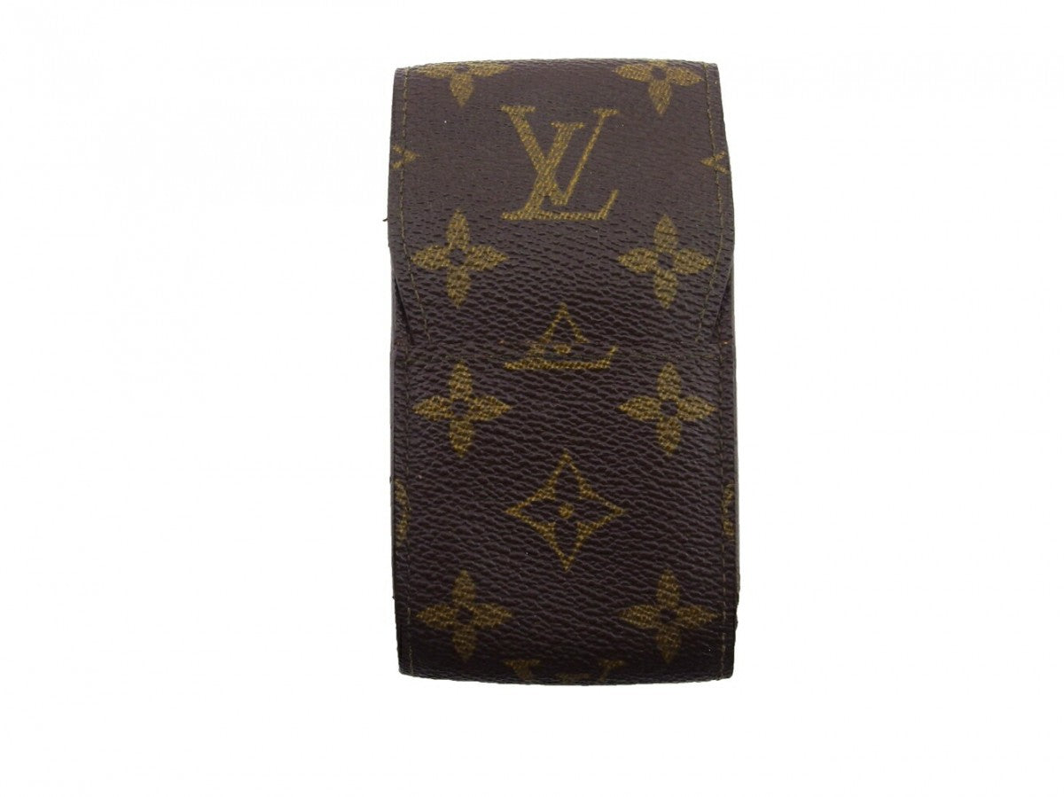 LOUIS VUITTON Cigarette case M63024 Brown beige gold Etui cigarette