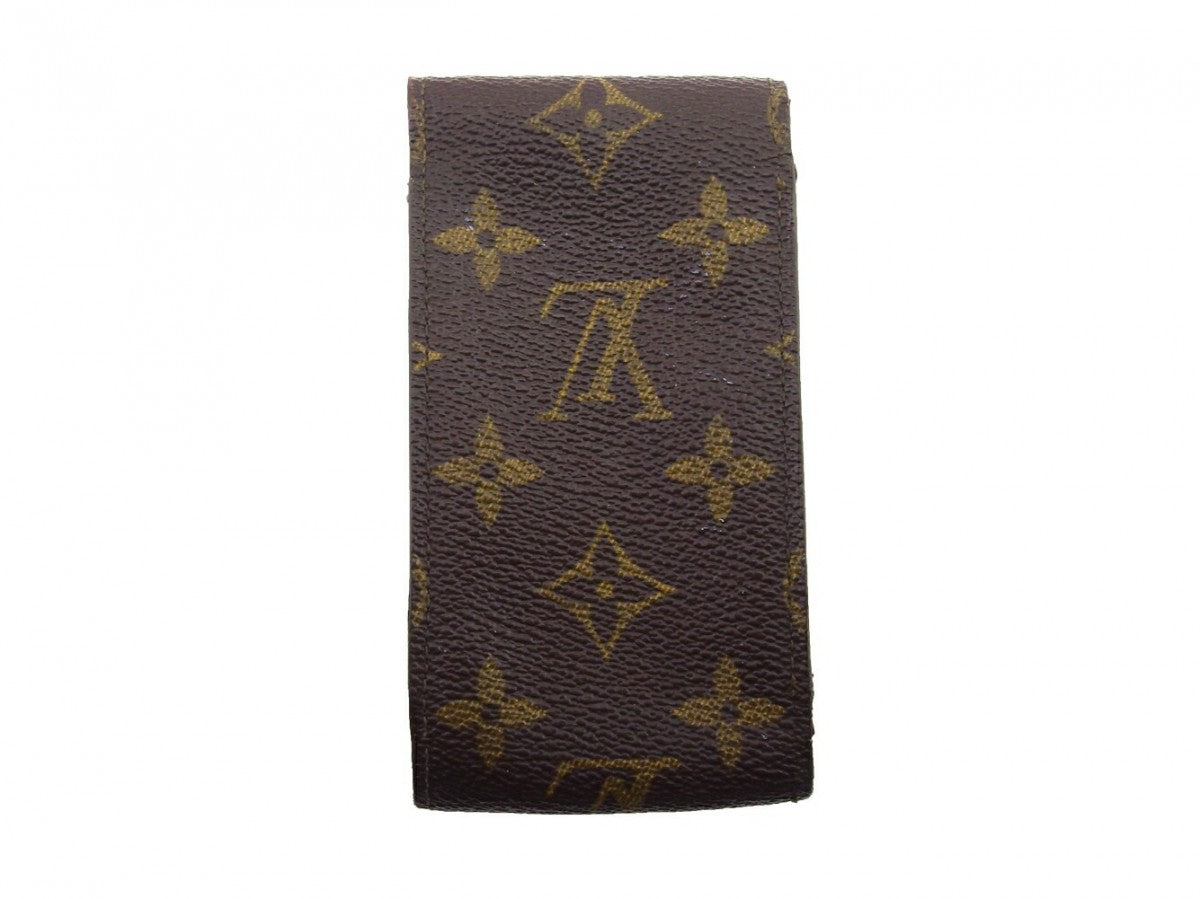 LOUIS VUITTON Cigarette case M63024 Brown beige gold Etui cigarette