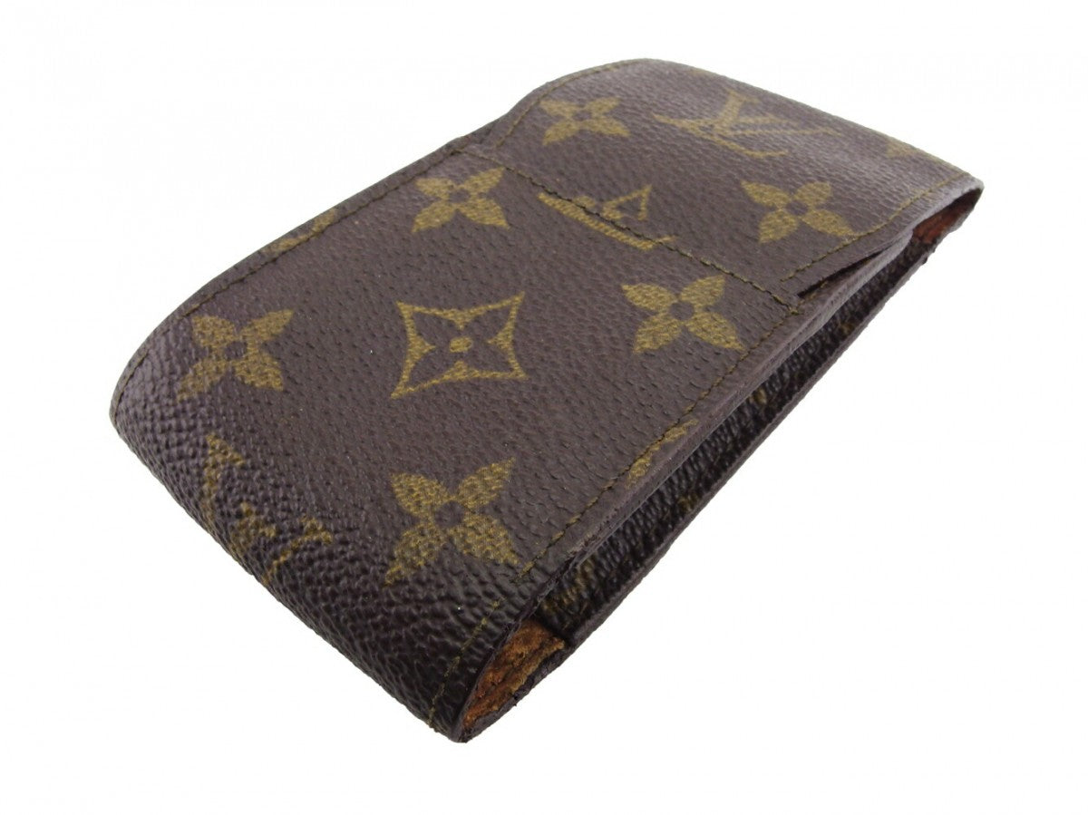 LOUIS VUITTON Cigarette case M63024 Brown beige gold Etui cigarette