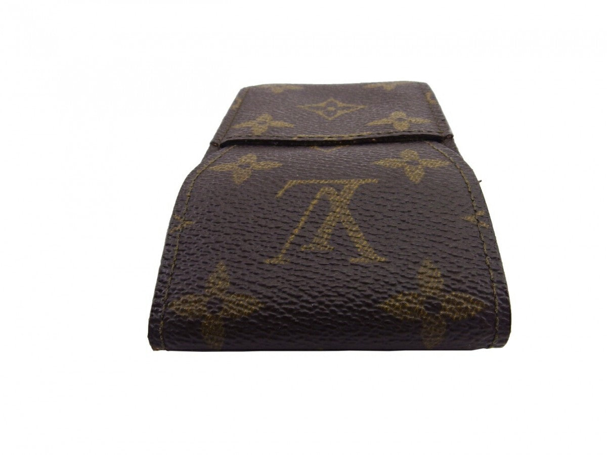 LOUIS VUITTON Cigarette case M63024 Brown beige gold Etui cigarette