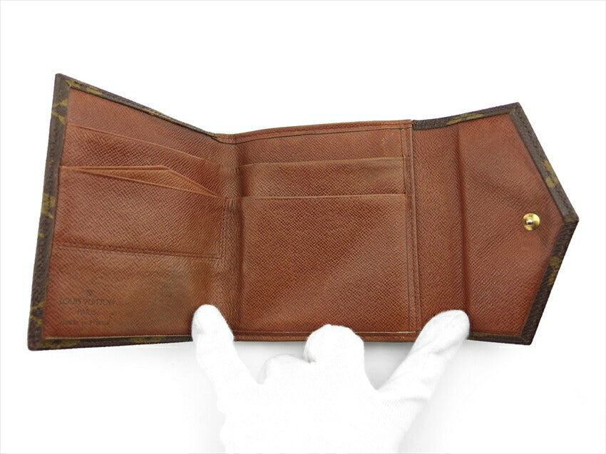 LOUIS VUITTON Bifold Wallet M61660 Brown beige gold Portonebi (old type)