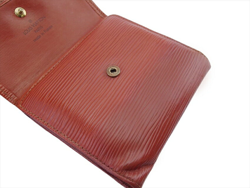 LOUIS VUITTON Bifold Wallet M06093 Kenya Brown Portefeuille Elise