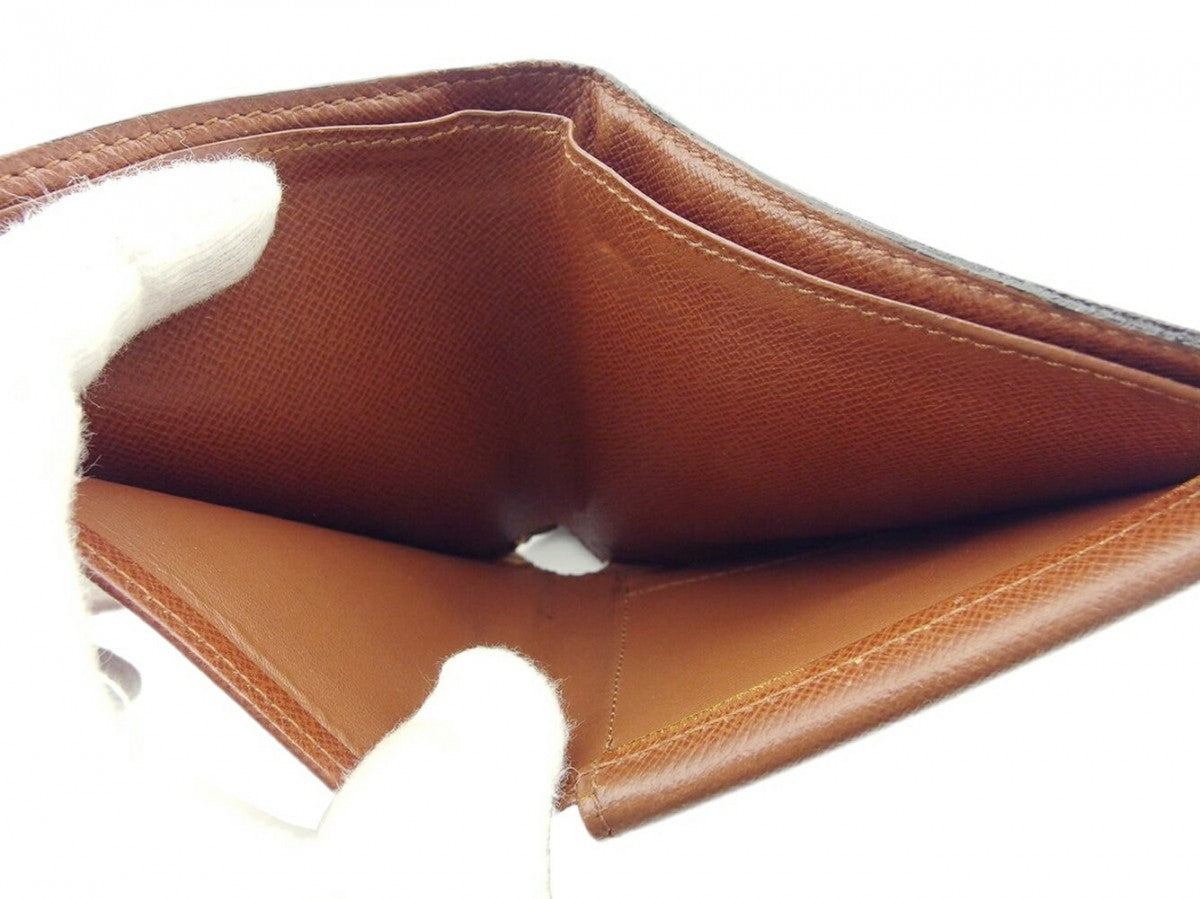 LOUIS VUITTON Bifold Wallet M61665 Brown beige Porte Billets Cartes Crdit Monet