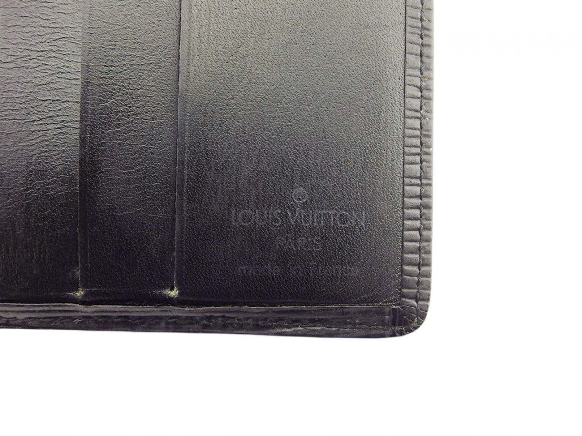 LOUIS VUITTON Bill Compartment M63312 black Porte Billets6Cartes Crdit
