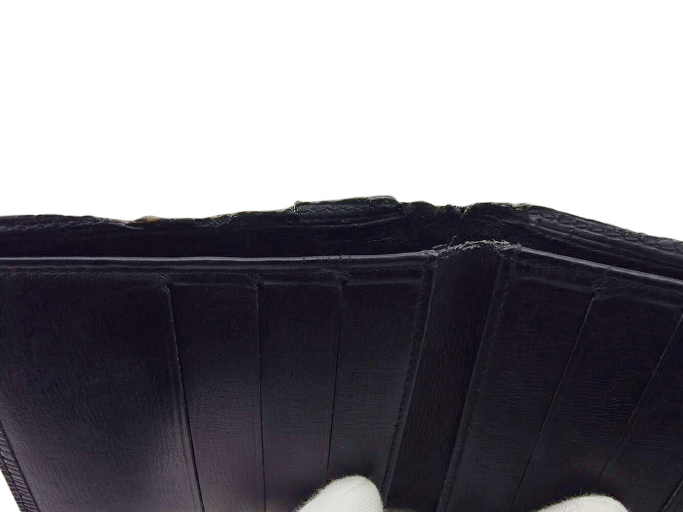 LOUIS VUITTON Bill Compartment M63312 black Porte Billets6Cartes Crdit