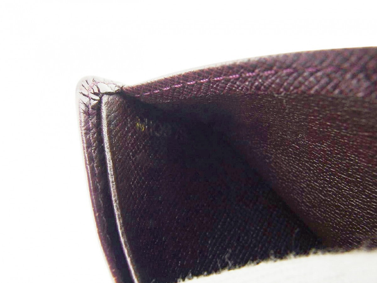 LOUIS VUITTON Bill Compartment M30486 Brown purple Porte Billets6Cartes Crdit
