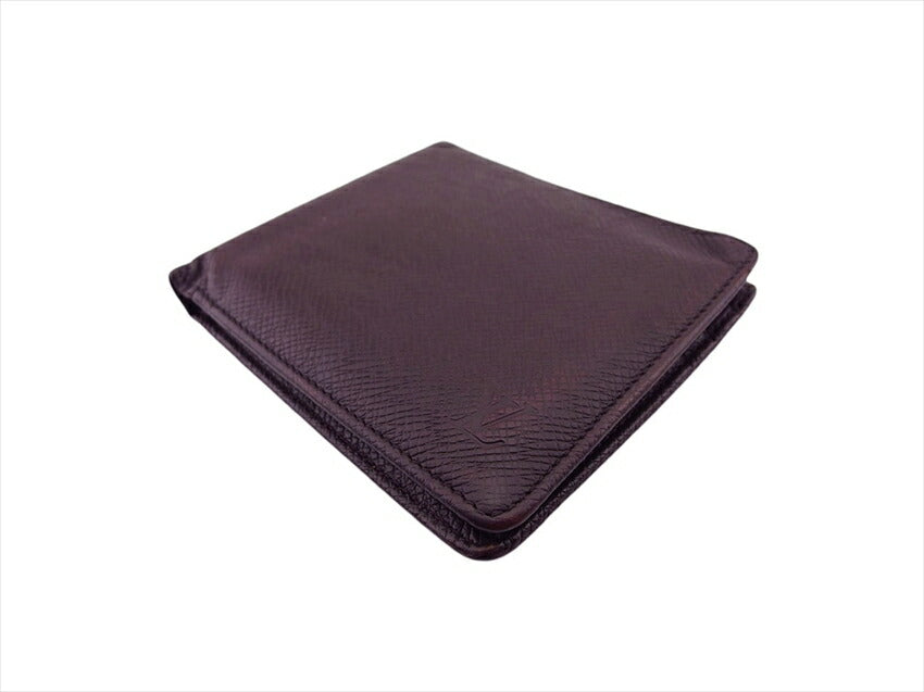 LOUIS VUITTON Bill Compartment Acajou Brown Purple Porte BilletsCartes Crdit