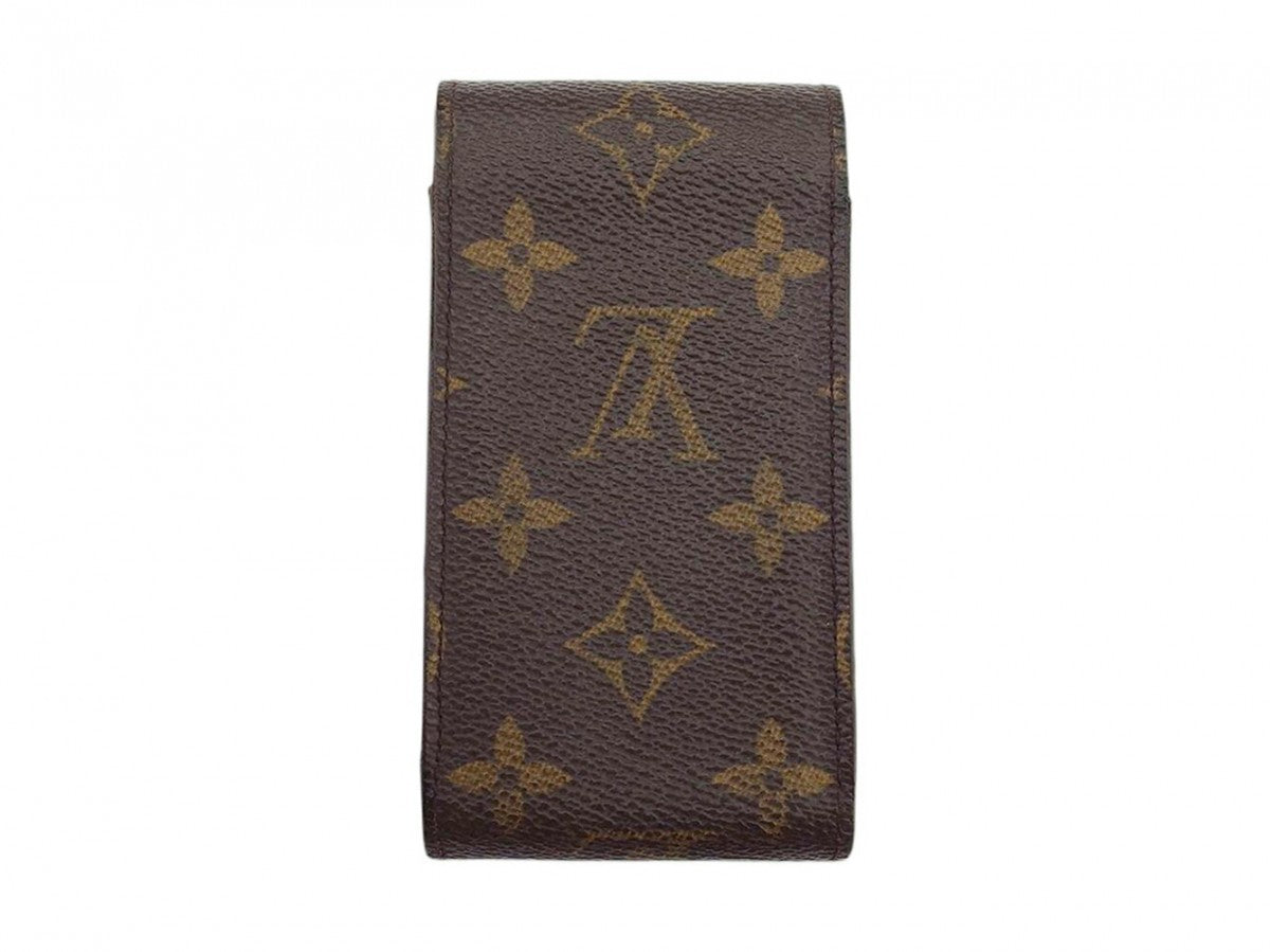 LOUIS VUITTON Cigarette case Brown light brown Etui