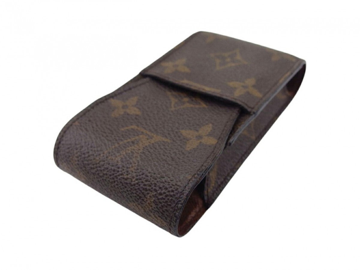 LOUIS VUITTON Cigarette case Brown light brown Etui