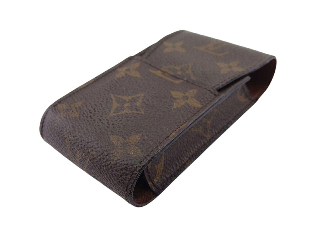 LOUIS VUITTON Cigarette case Brown light brown Etui