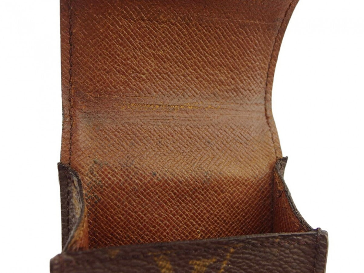 LOUIS VUITTON Cigarette case Brown light brown Etui