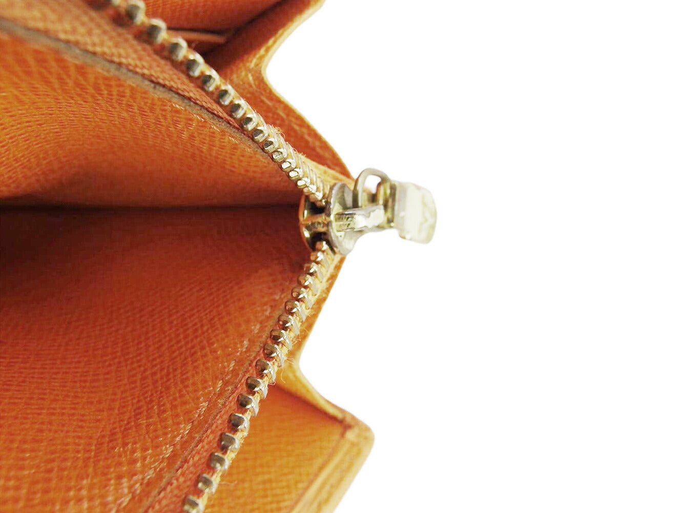 LOUIS VUITTON Long Wallet Purse M6359H Orange gold Pochette Portomonet Cartes Crdit