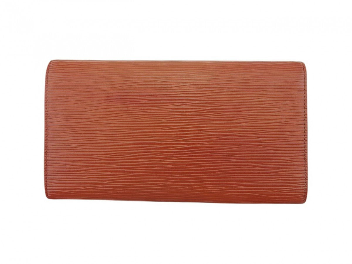 LOUIS VUITTON Long Wallet Purse light brown Pochette Porto Monécredi