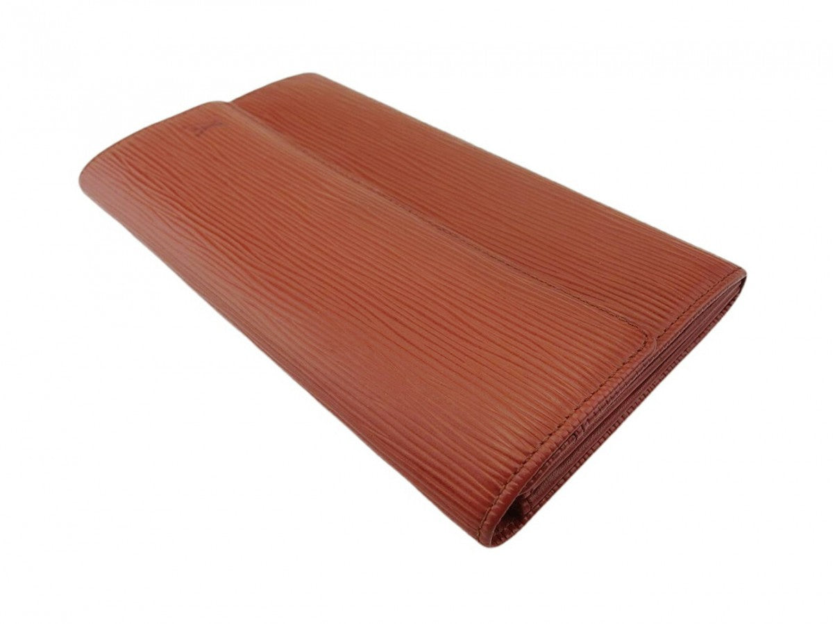 LOUIS VUITTON Long Wallet Purse light brown Pochette Porto Monécredi