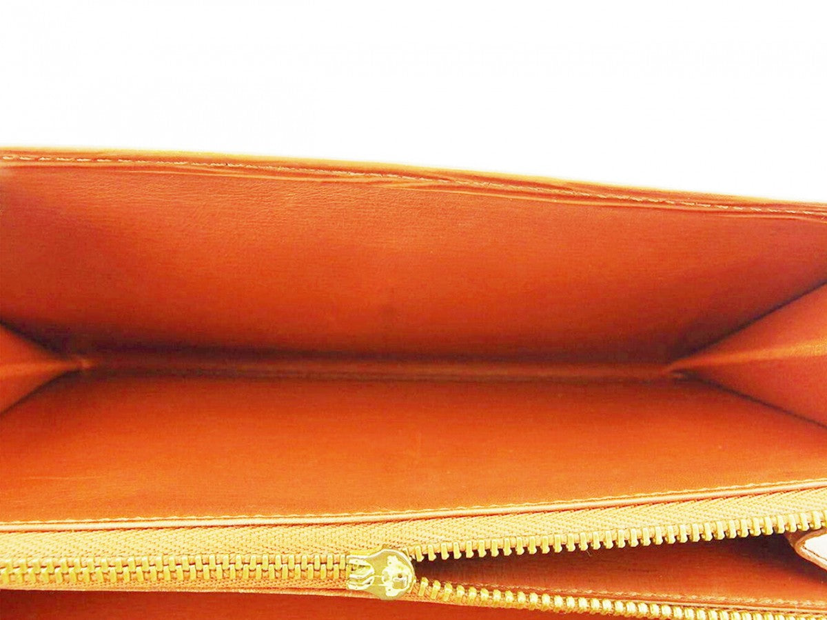 LOUIS VUITTON Long Wallet Purse light brown Pochette Porto Monécredi