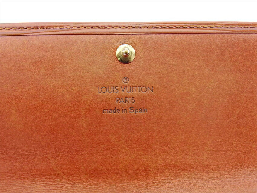 LOUIS VUITTON Long Wallet Purse M61725 Kenya Brown Pochette Porto Monécredi