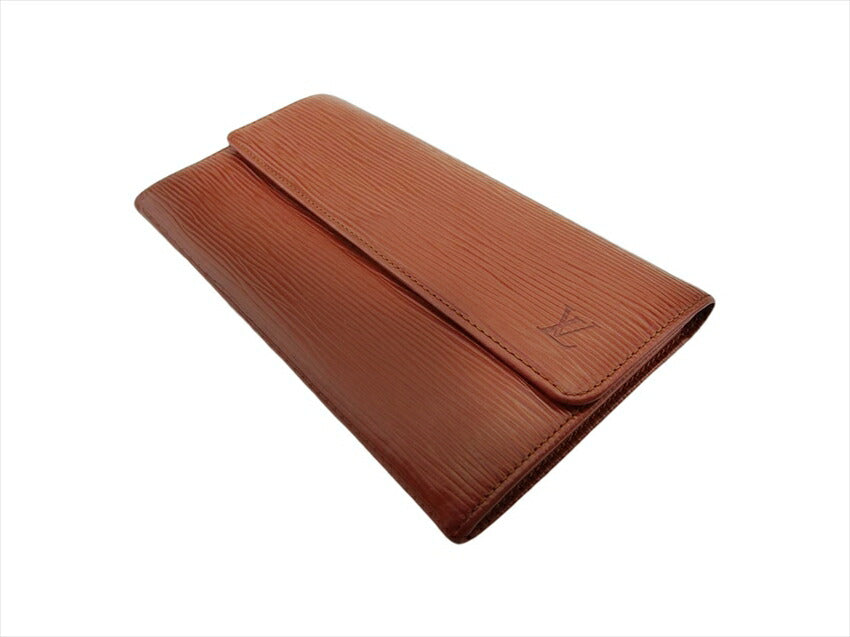 LOUIS VUITTON Long Wallet Purse M61725 Kenya Brown Pochette Porto Monécredi