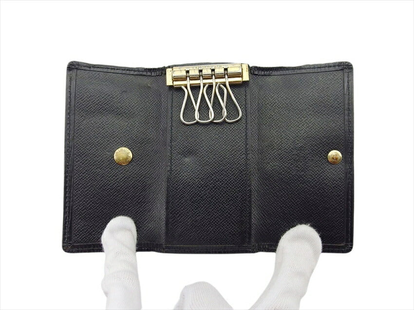 LOUIS VUITTON Key case Key holder M63822 Noir (Black) Multicles4