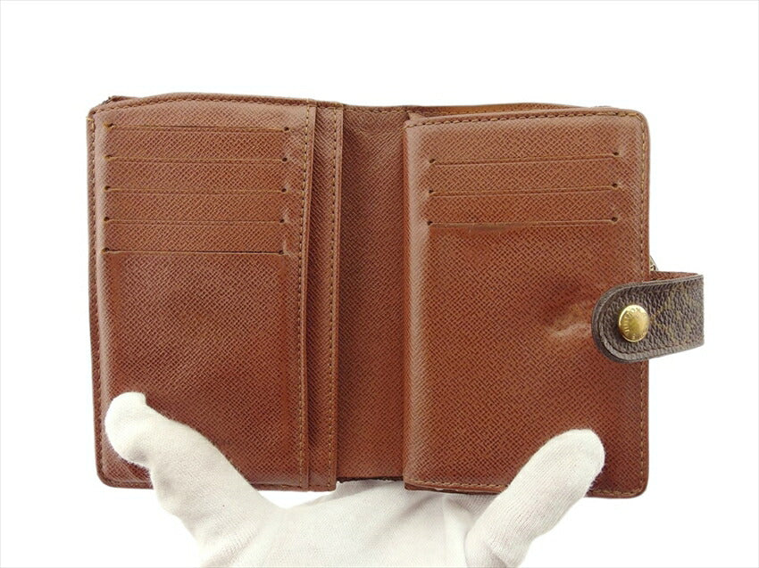 LOUIS VUITTON Bifold Wallet M61663 Brown Portonevie Vienova