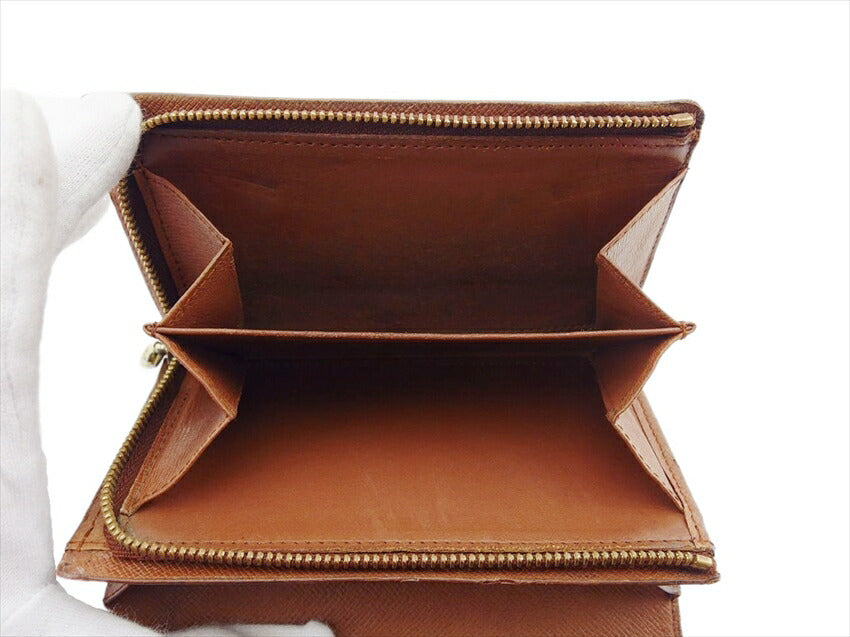 LOUIS VUITTON Long Wallet Purse M61736 Brown light brown Portomonet Bietrezole