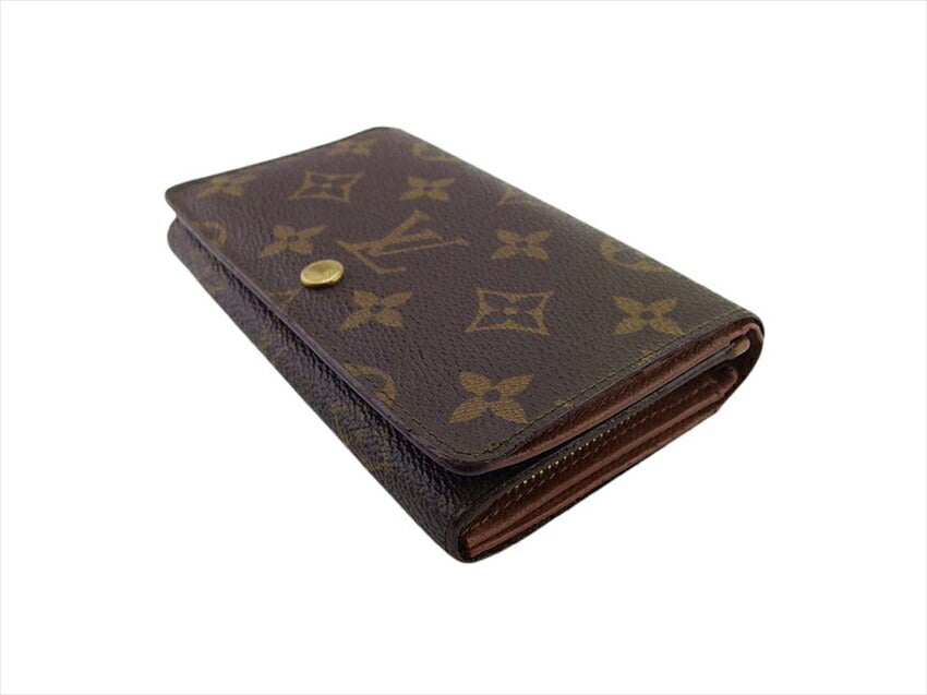 LOUIS VUITTON Long Wallet Purse M61736 Brown Portefeuille Tresor