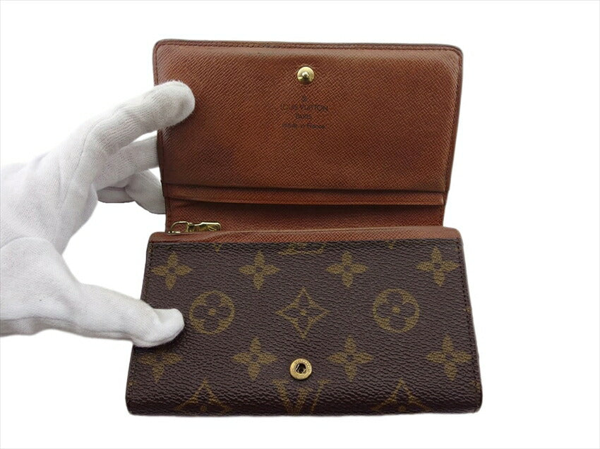 LOUIS VUITTON Long Wallet Purse M61736 Brown Portefeuille Tresor