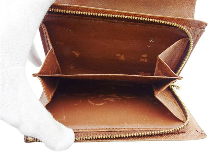 LOUIS VUITTON Long Wallet Purse M61736 Brown Portefeuille Tresor
