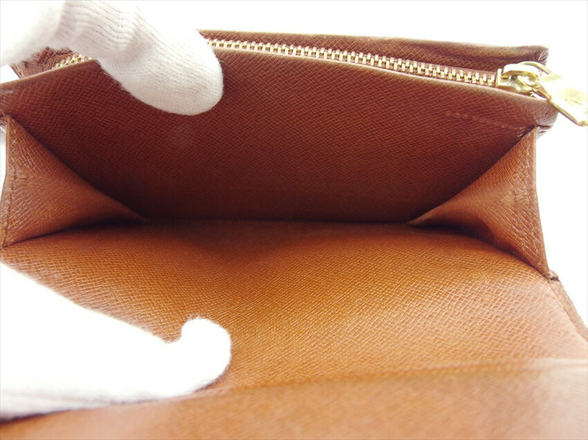 LOUIS VUITTON Long Wallet Purse M61736 Brown Portefeuille Tresor