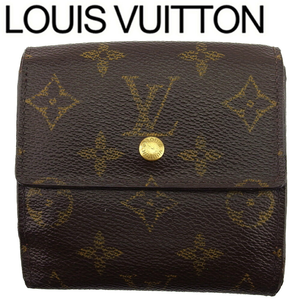 LOUIS VUITTON Bifold Wallet M61652 Brown beige gold Porte Monnaie Billets Cartes Credit