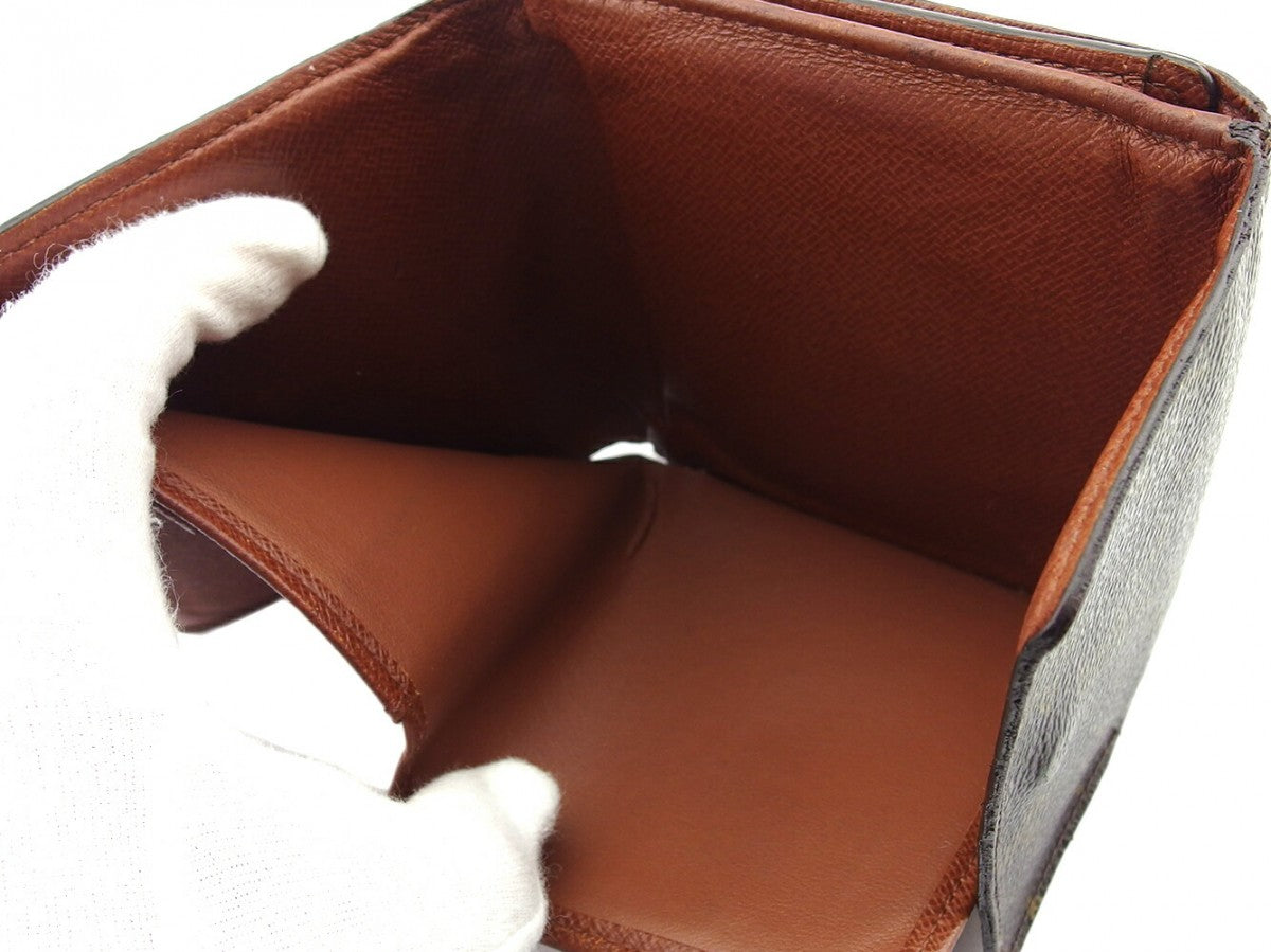 LOUIS VUITTON Bifold Wallet M61652 Brown beige gold Porte Monnaie Billets Cartes Credit