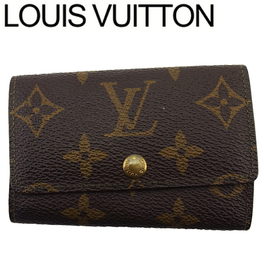 LOUIS VUITTON Key case Key holder M62630 Brown beige gold Multicles6