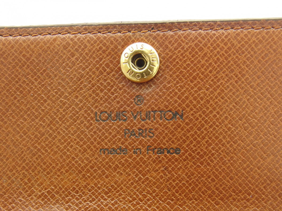 LOUIS VUITTON Key case Key holder M62630 Brown beige gold Multicles6