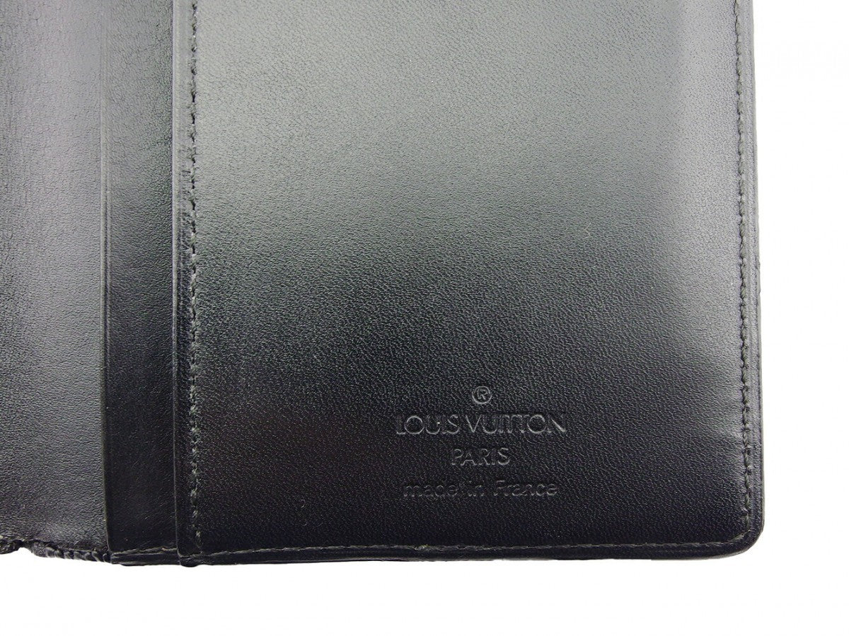 LOUIS VUITTON Bill Compartment M85401 black Porte Valeurs・12Cartes Crdit