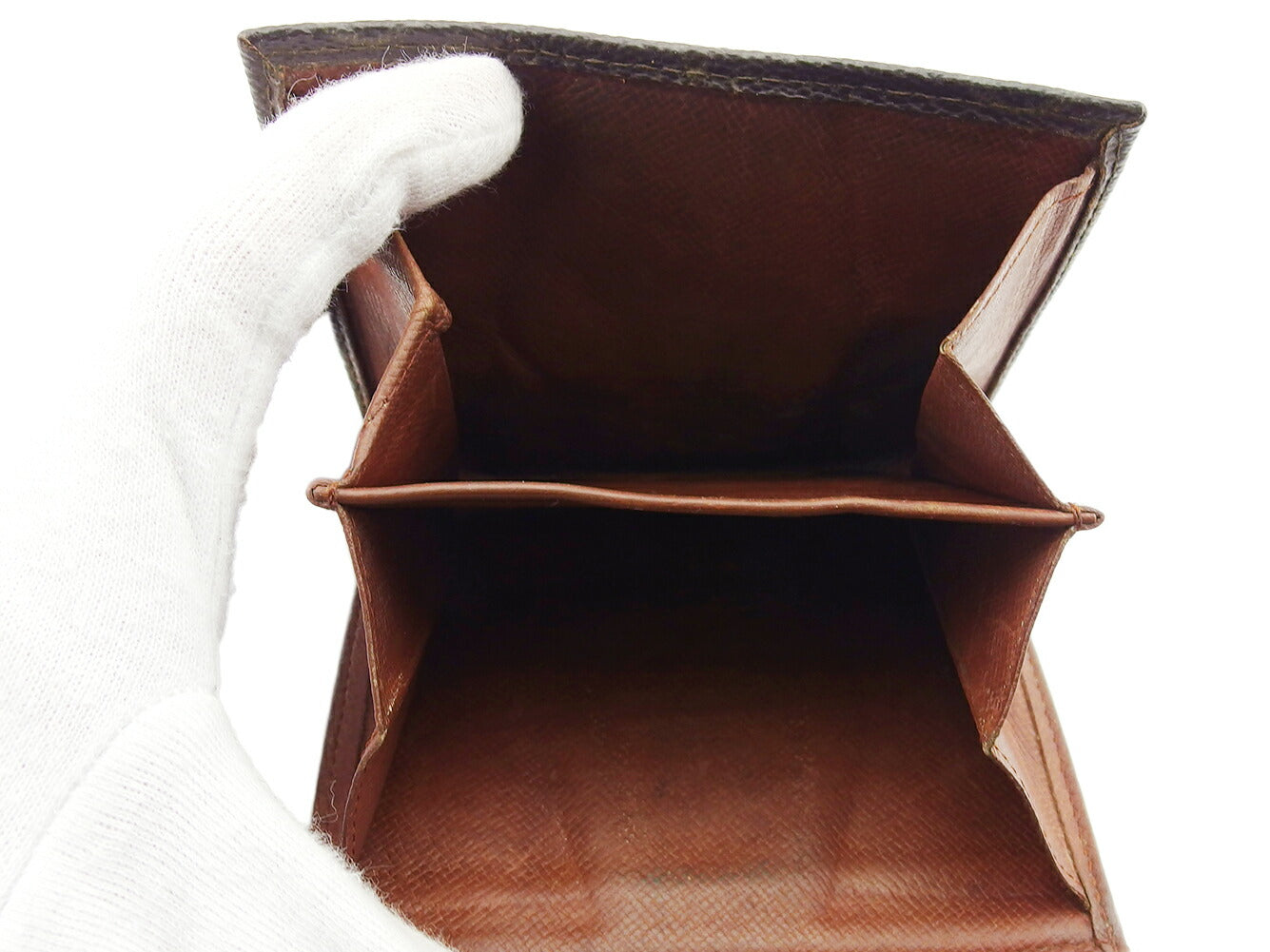 LOUIS VUITTON Bifold Wallet M61660 Brown beige Portonebi (old type)