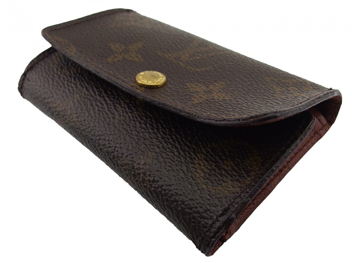 LOUIS VUITTON Key case Key holder M62630 Brown beige gold Multicles6