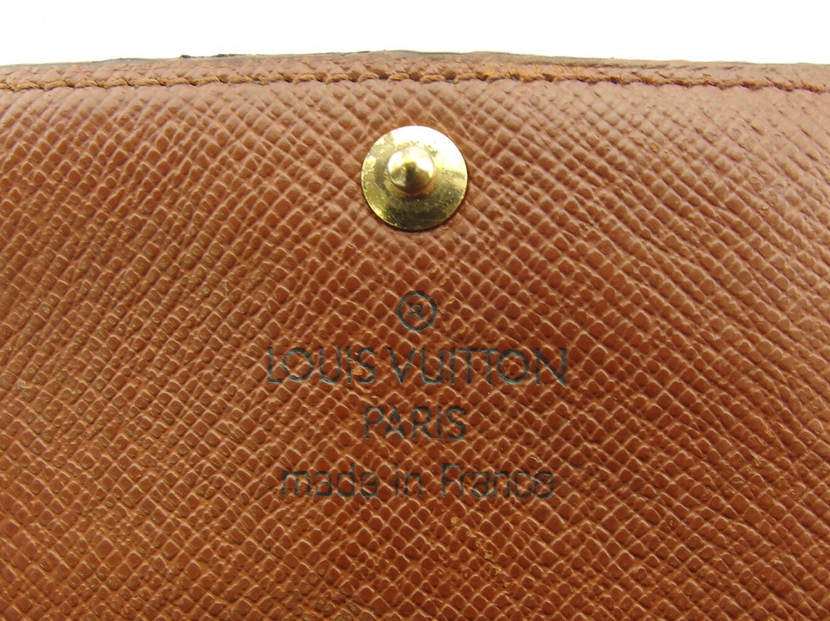 LOUIS VUITTON Key case Key holder M62630 Brown beige gold Multicles6