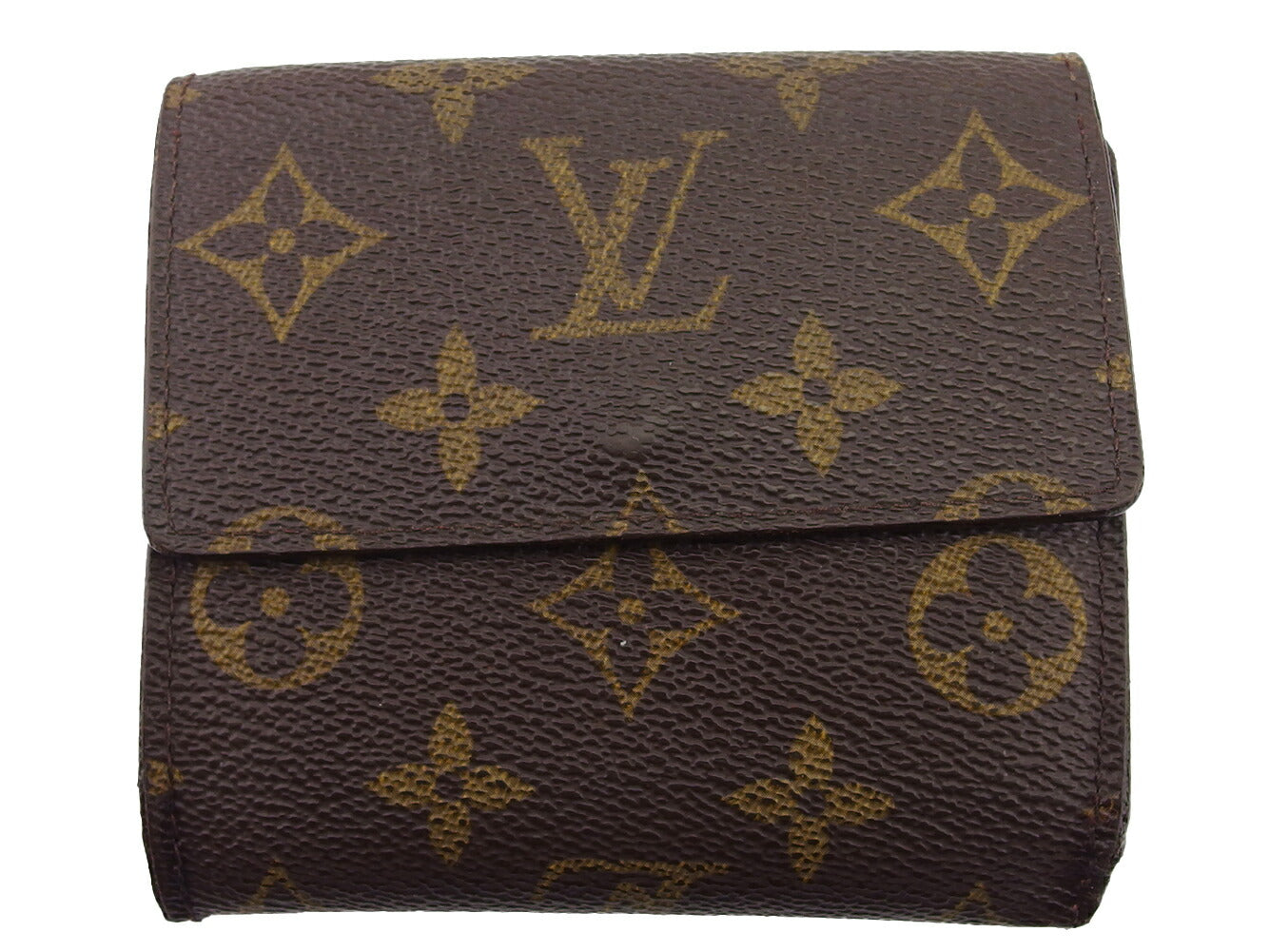 LOUIS VUITTON Bifold Wallet M61652 Brown beige gold Porte Monnaie Billets Cartes Credit