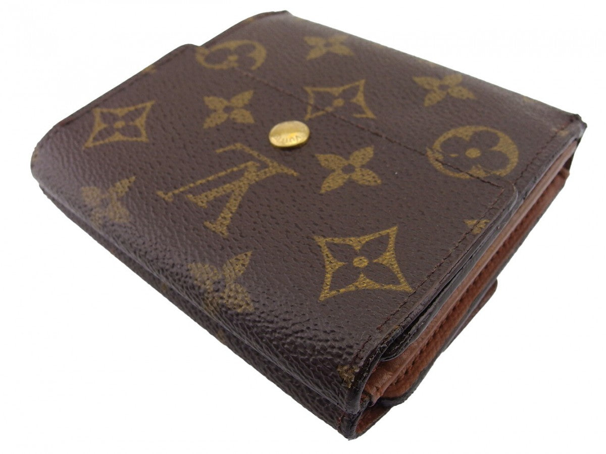 LOUIS VUITTON Bifold Wallet M61652 Brown beige gold Porte Monnaie Billets Cartes Credit