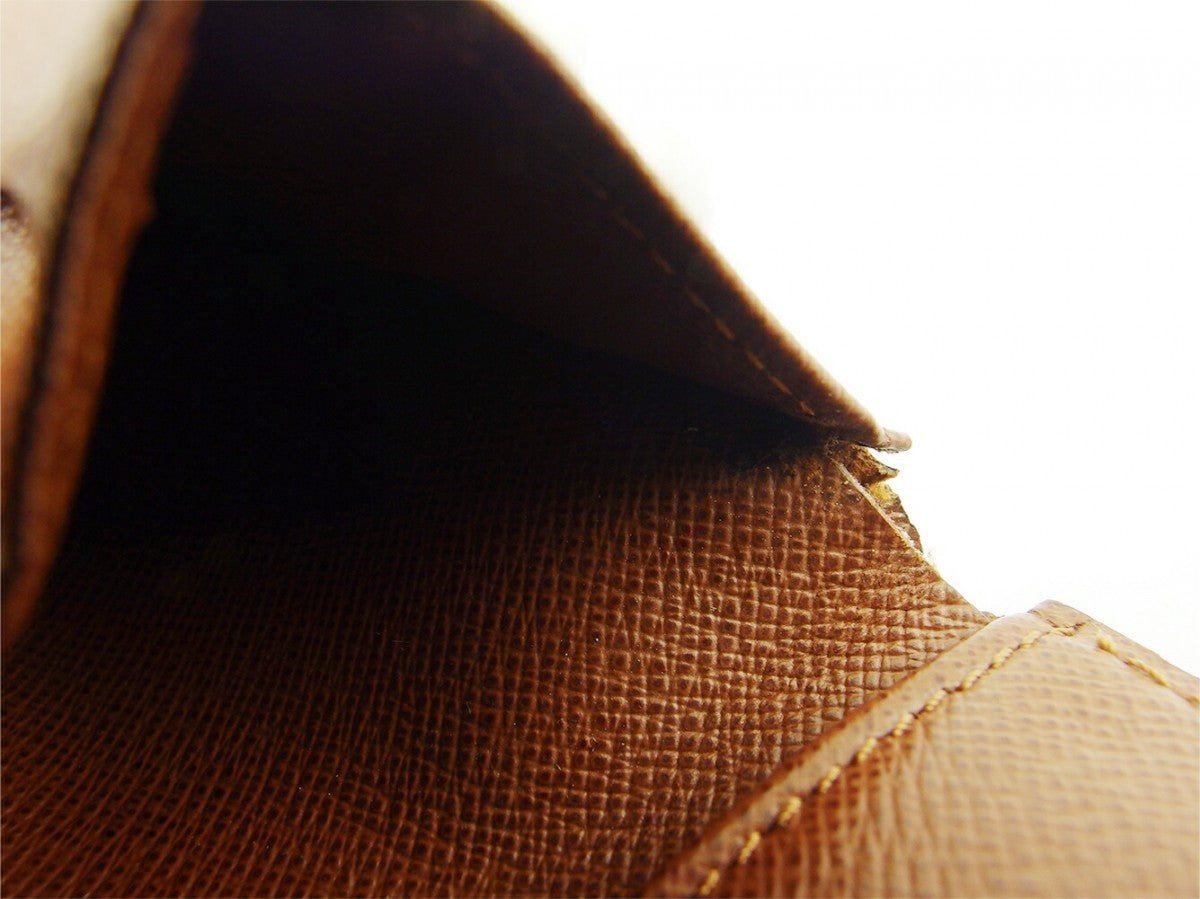 LOUIS VUITTON Bill Compartment M60883 Brown beige Porte Billets10Cartes Crdit
