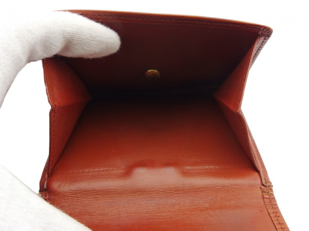 LOUIS VUITTON Bifold Wallet M63483 Brown Porte Monnaie Billets Cartes Credit