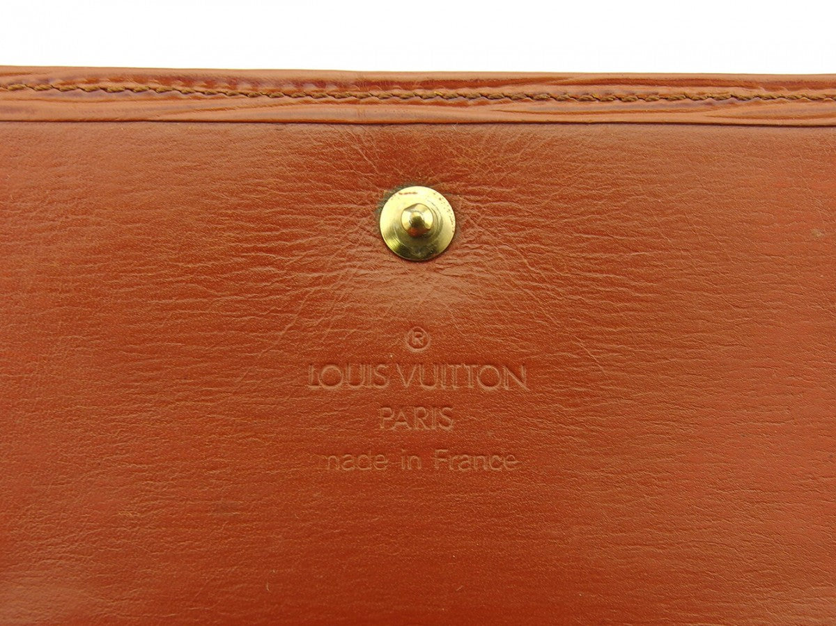LOUIS VUITTON Bifold Wallet M63483 Brown Porte Monnaie Billets Cartes Credit