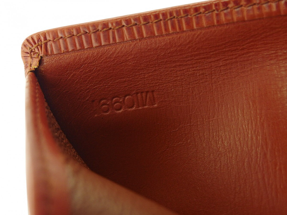 LOUIS VUITTON Bifold Wallet M63483 Brown Porte Monnaie Billets Cartes Credit
