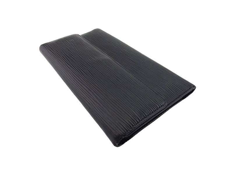 LOUIS VUITTON Long Wallet Purse M63382 black Porte Tresor International