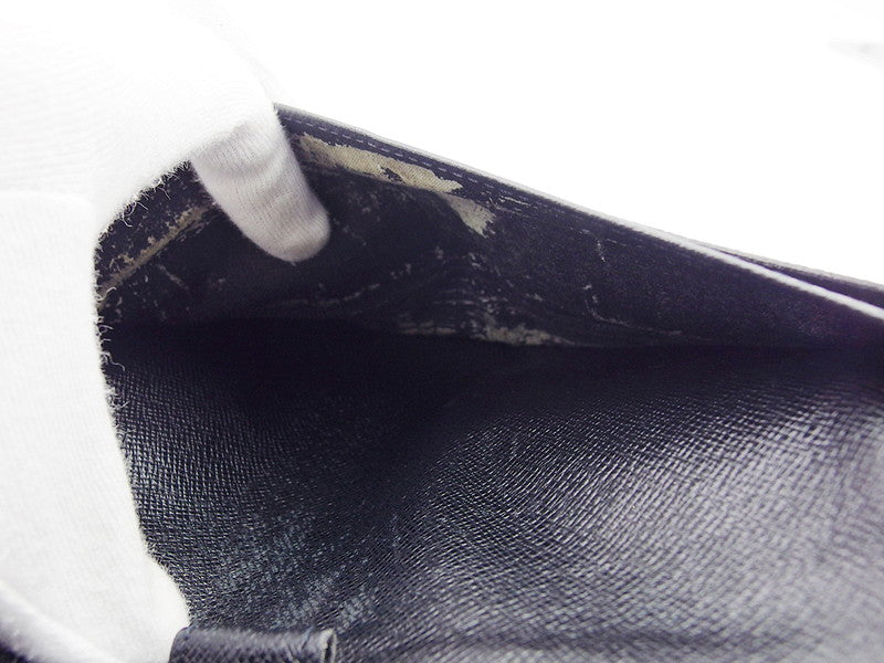 LOUIS VUITTON Long Wallet Purse M63382 black Porte Tresor International
