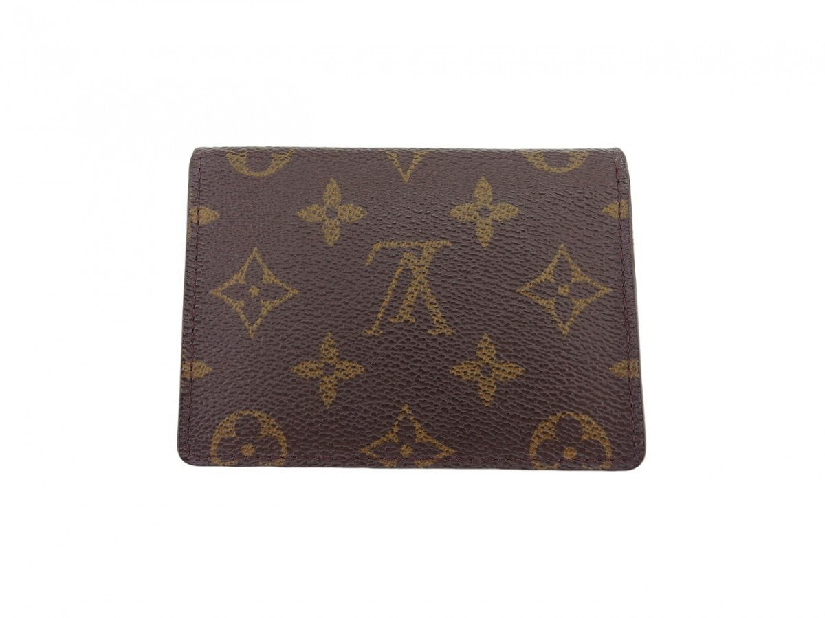 LOUIS VUITTON Pass case M60533 Brown beige Porto 2 Cult Vertical
